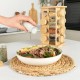 Glass & Wood Spices Stand 17 pieces